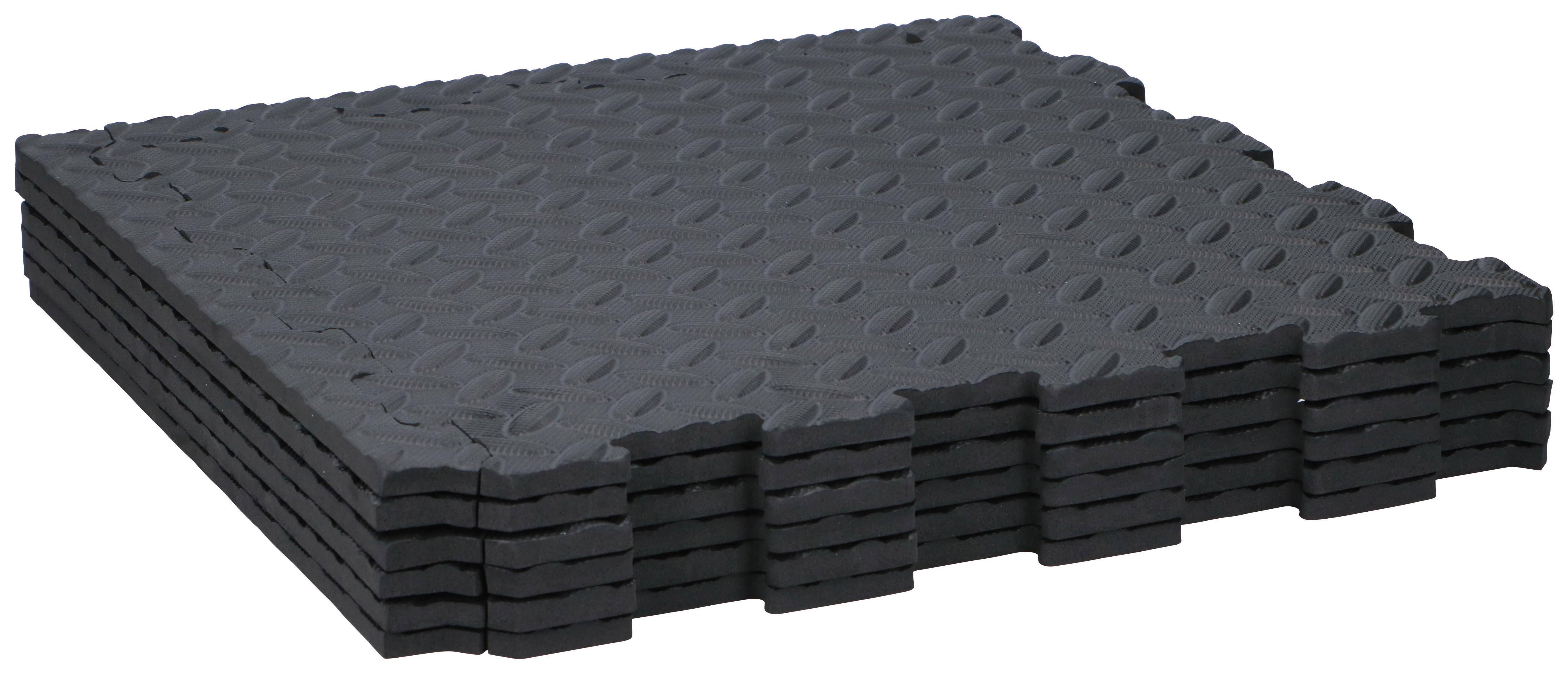 Bodenplatte Kinzo 40x40 Cm - Schwarz, Basics, Kunststoff (40/1/40cm)