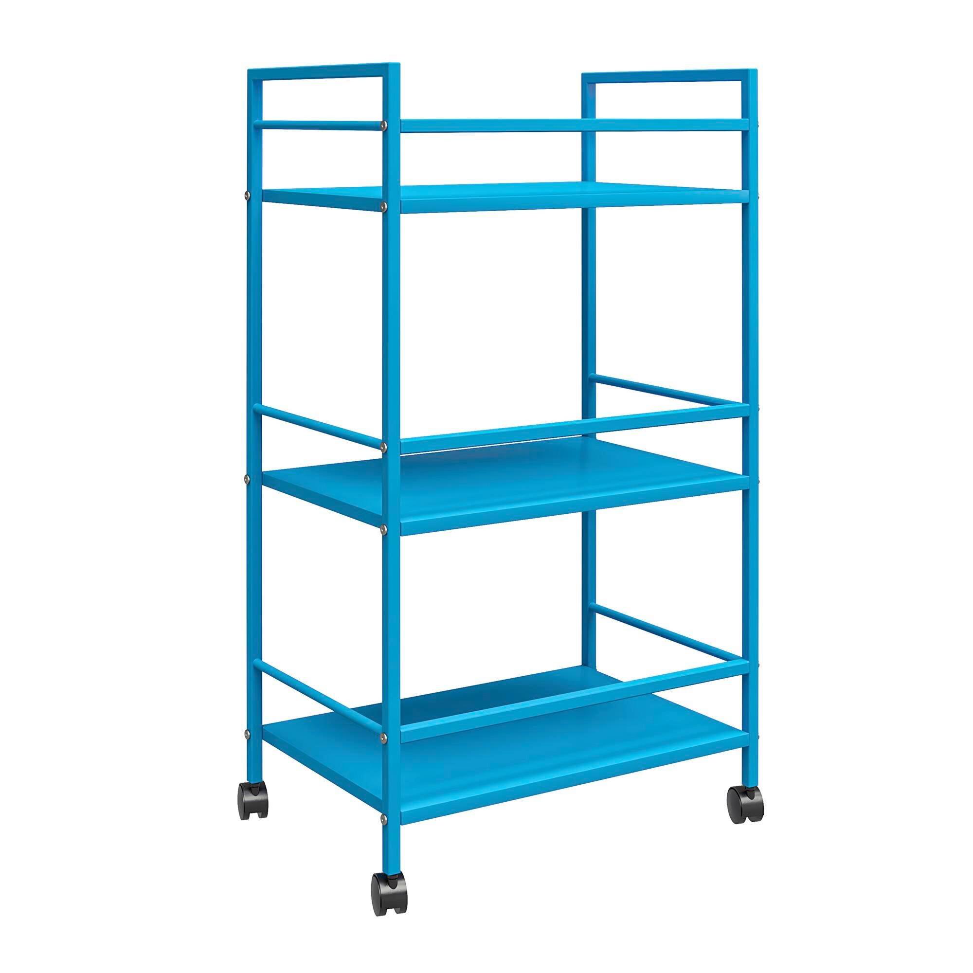 SERVIERWAGEN Cache Blau B: 43 cm - Blau, Design, Kunststoff/Metall (43/77/29cm) - MID.YOU