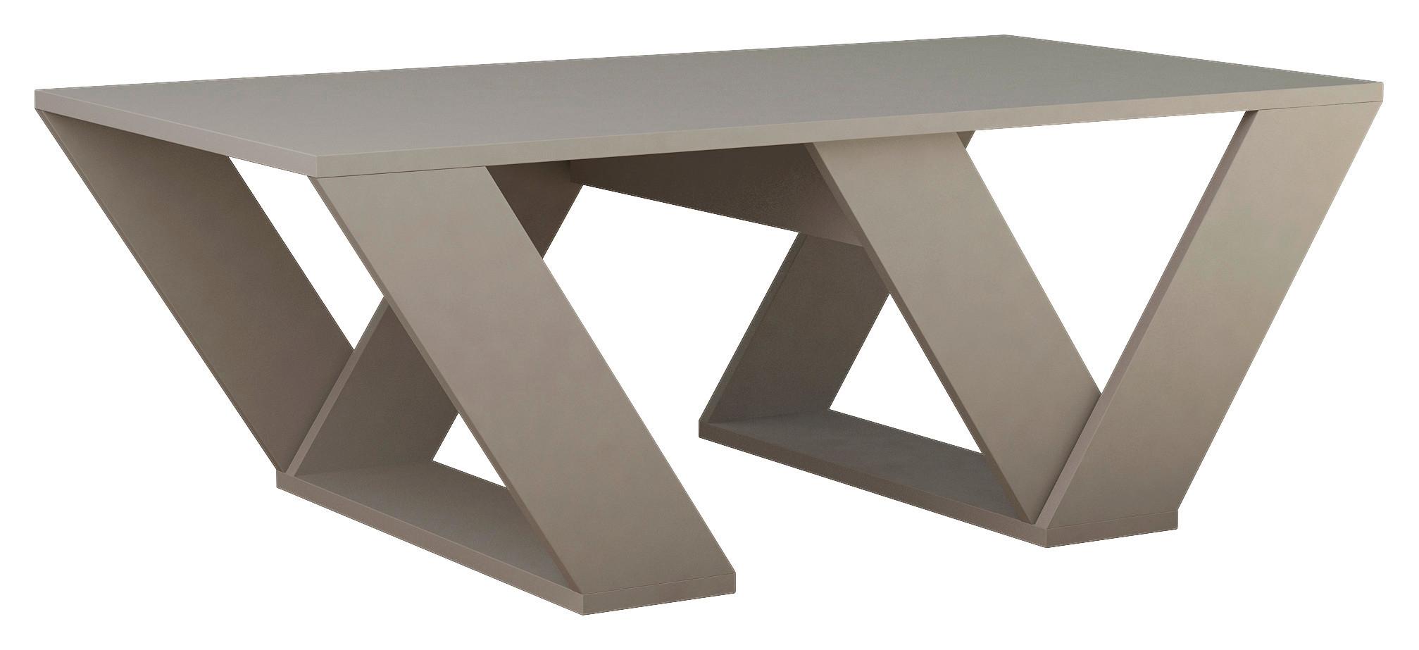 Couchtisch Pipra Couchtisch - Beige, Design, Holzwerkstoff (120/40/60cm) - Livetastic