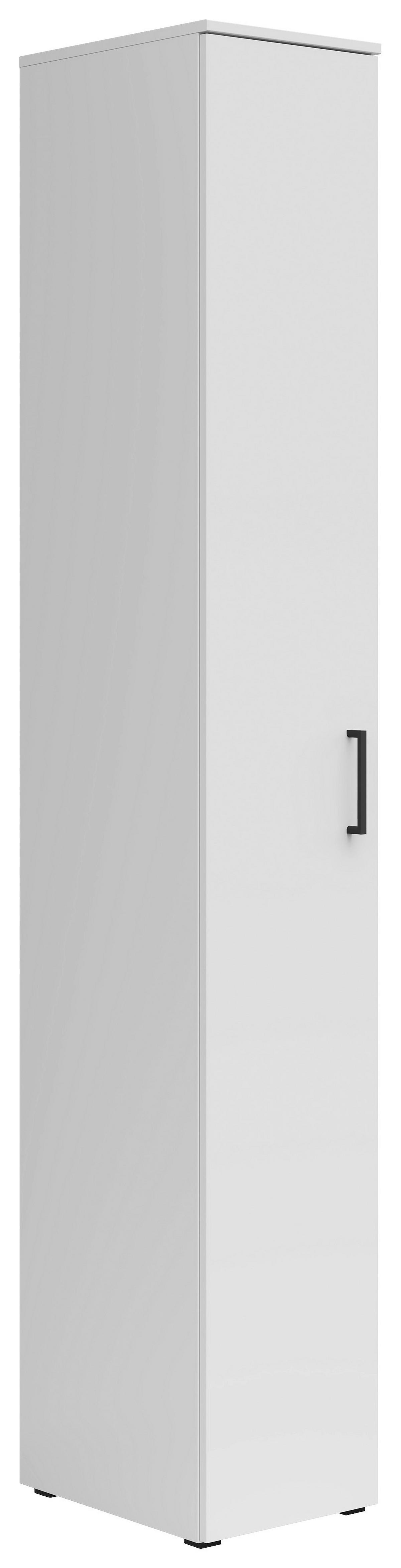 Schrank Multi,cabinet 1 Door, S588-Reg - Weiß, MODERN, Holzwerkstoff (30/195/40cm)