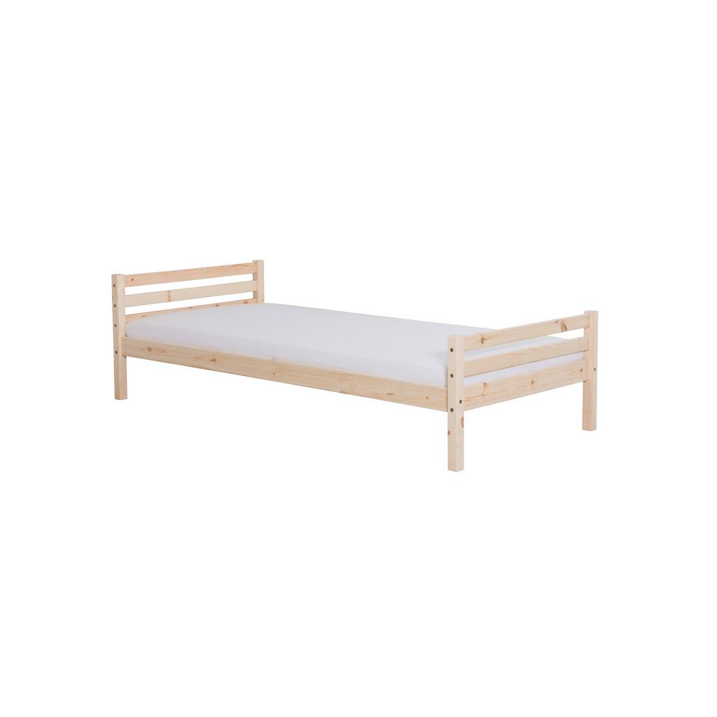 Massivholzbett 90x200 Nadine, Kiefer Natur