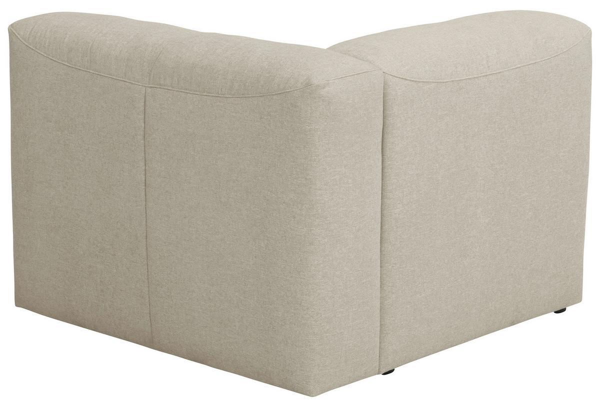 Eckelement Lena Creme Flachgewebe - Creme, Design, Textil (100/73/100cm) - Max Winzer