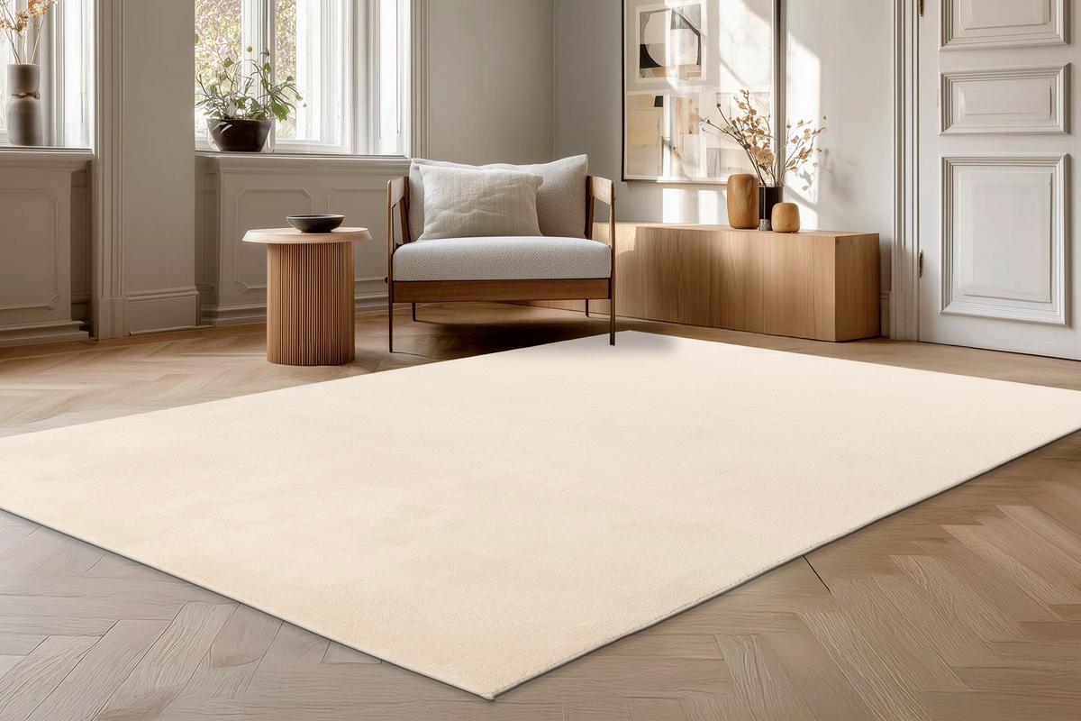 FLACHWEBETEPPICH Beige, Strapazierfähig - Beige, Basics, Textil (80/140cm) - Kayoom