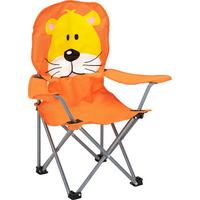 Kindersessel Linda Orange Löwe Stahl/Textil Klappbar - Orange, KONVENTIONELL, Textil (59/65/33cm) - BUNINO