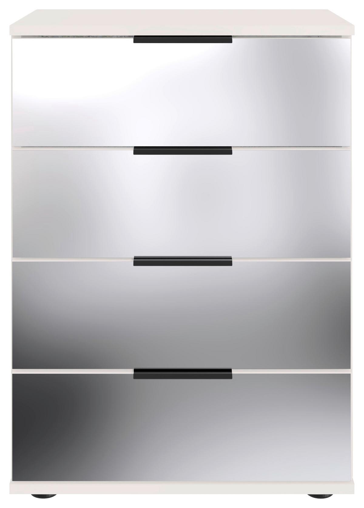 Éjjeliszekrény Saigon 52/74 Cm - fehér, Modern, faalapú anyag/Üveg (52/74/38cm) - MID.YOU