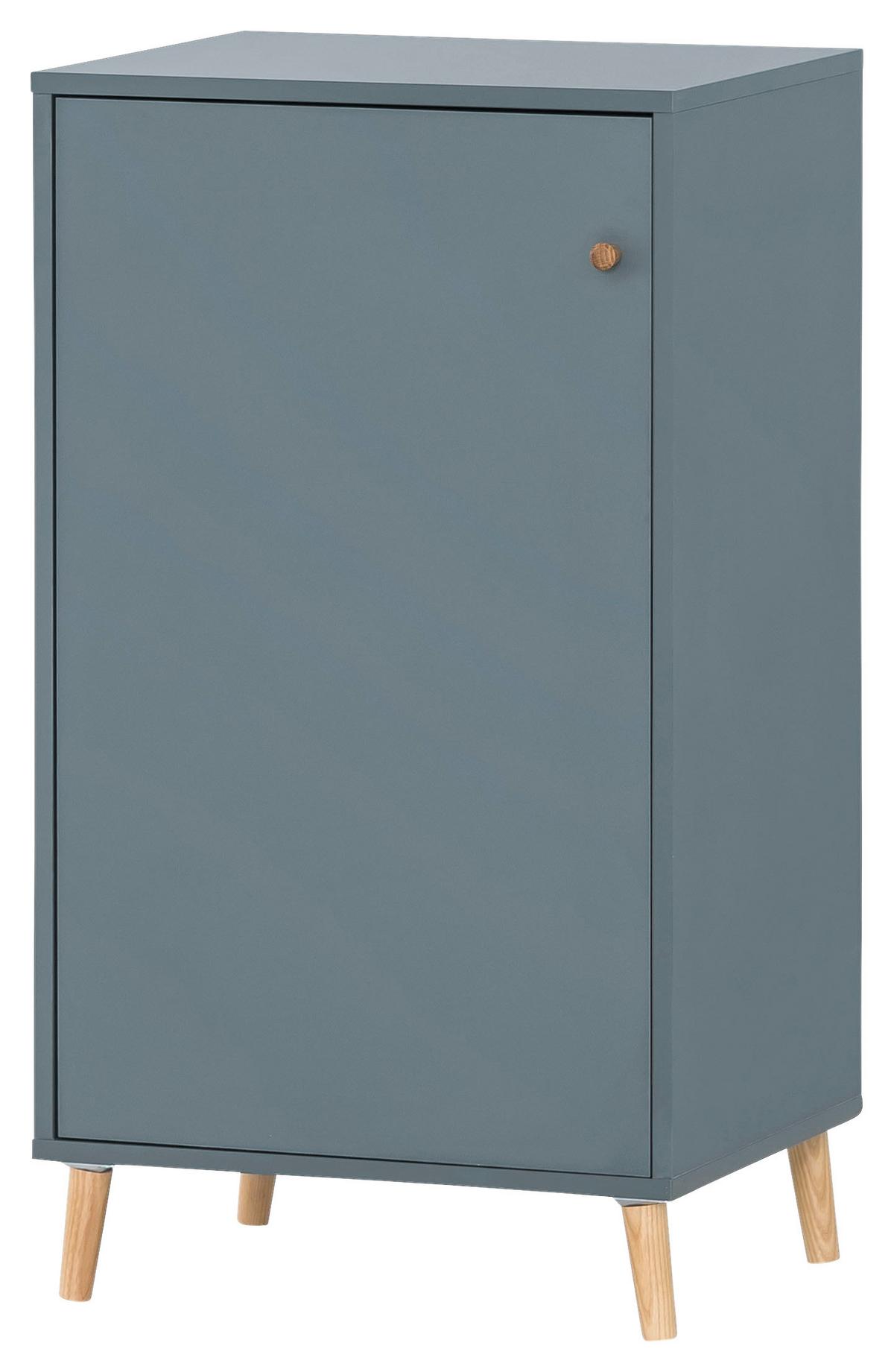 Aktenschrank Serie 500 Blau B: 50,95 Cm - Blau, MODERN, Holzwerkstoff (50,95/92,6/41cm) - MID.YOU