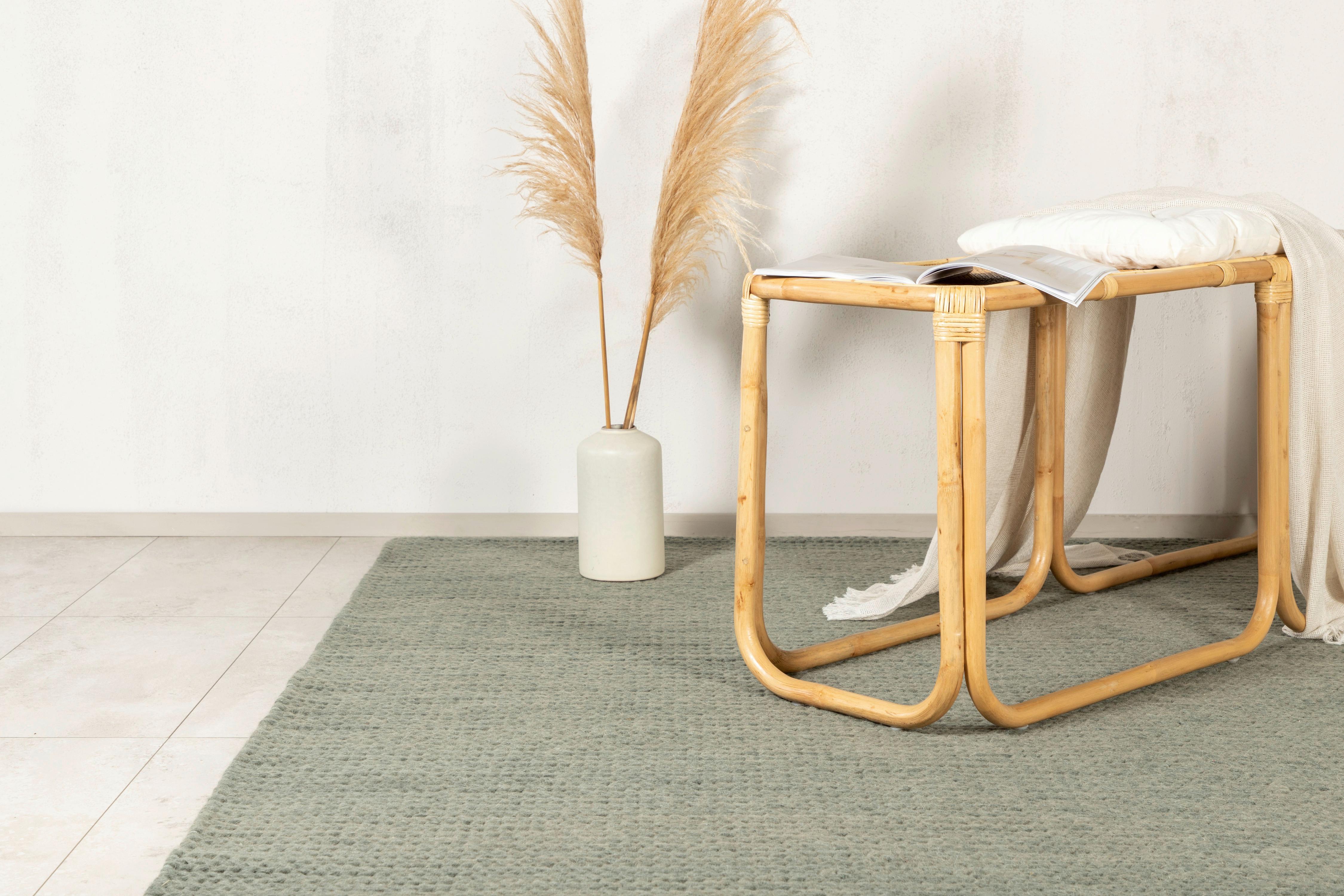 Flachwebteppich Marta - Grün, LIFESTYLE, Textil (200/300cm) - P & B