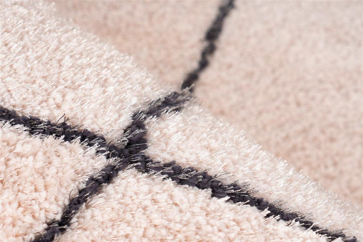 HOCHFLORTEPPICH Creme/Weiß - Creme, KONVENTIONELL, Textil (80/150cm) - Kayoom