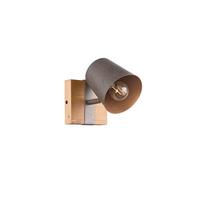 Wandstrahler Bell 1-Flammig L: 11 cm - Nickelfarben, Design, Metall (11/11/23,2cm) - Trio Leuchten