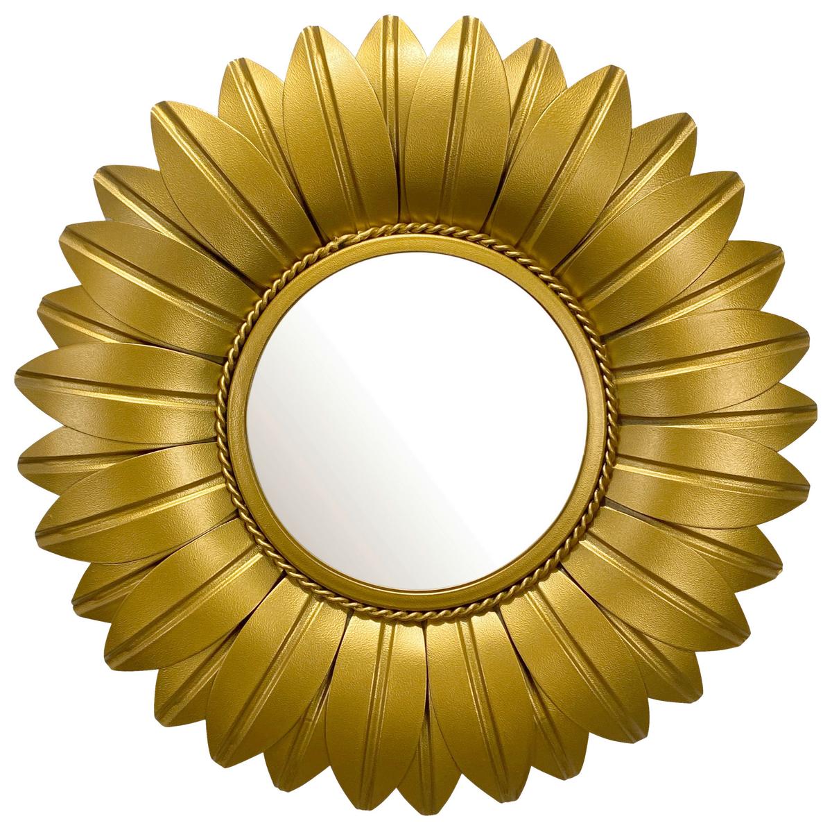 Wandspiegel Goldfarben B: 60 Cm - Goldfarben, Design, Glas/Metall (60/60/4cm) - MID.YOU