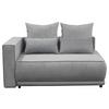 Récamiere Iga Li Grau B: 168 Cm - Schwarz/Grau, Design, Textil (168/73/99cm) - MID.YOU