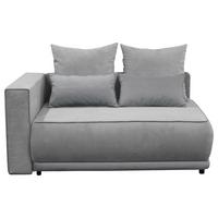 Récamiere Iga Li Grau B: 168 Cm - Schwarz/Grau, Design, Textil (168/73/99cm) - MID.YOU