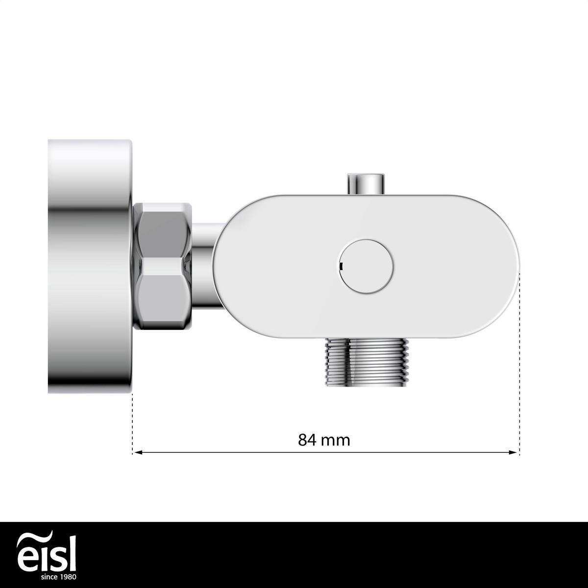 Duscharmatur Carneo Chrom - Silberfarben, Design, Metall (8,4/3,4/27,2cm) - Schütte