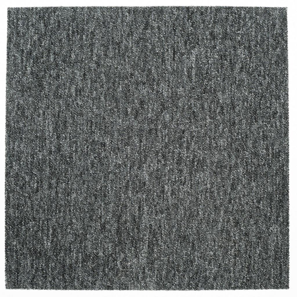 Teppichfliese Anthrazit Mustang 50x50 cm Florhöhe 3 mm