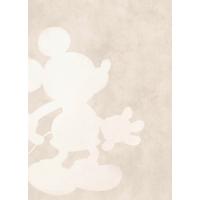 Fototapete Mickey Contour - Rot/Braun, Trend, Textil (200/280cm)