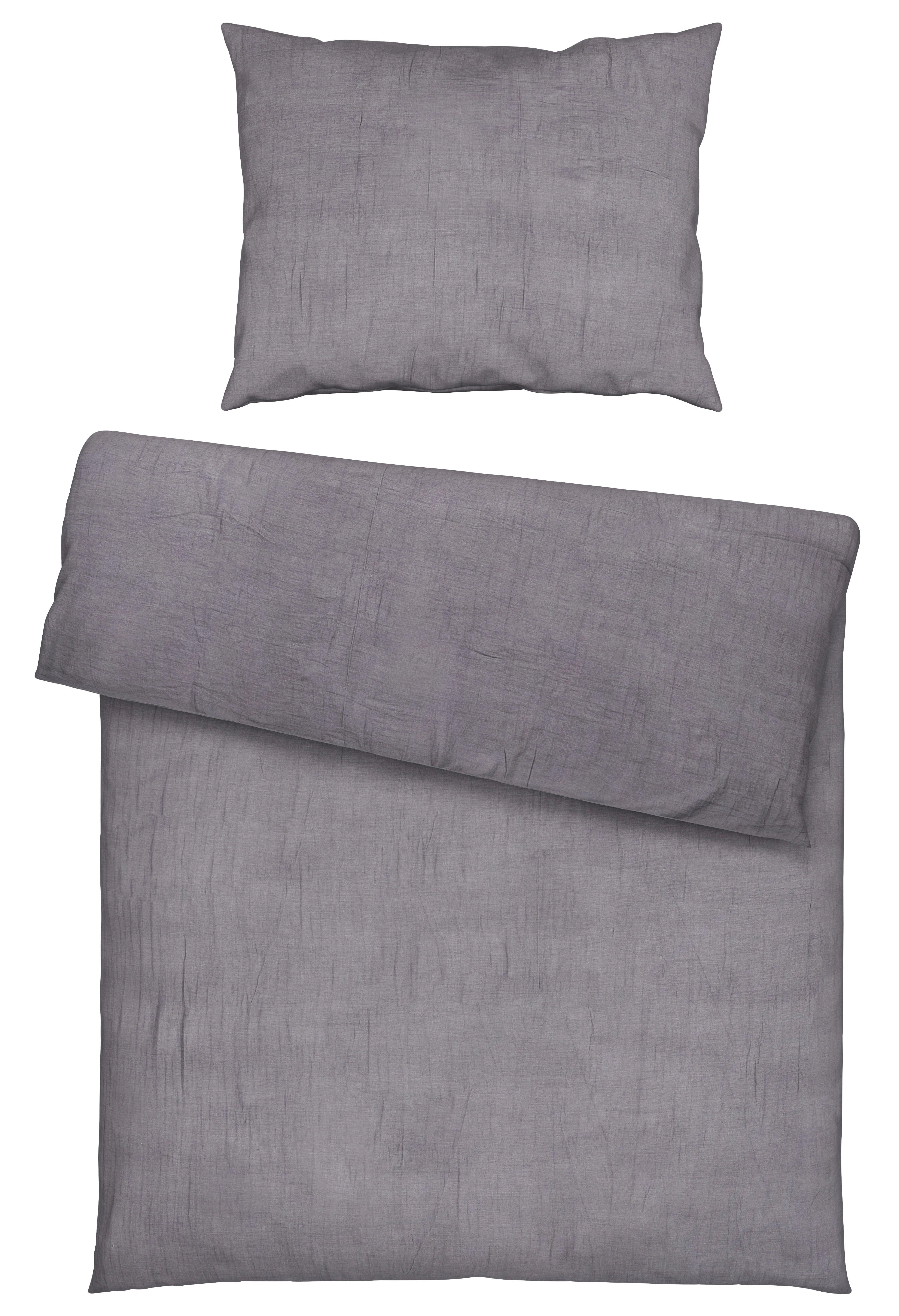Posteľná bielizeň Melania, 70/90 140/200cm, sivá - sivá, Lifestyle, textil (140/200cm) - Modern Living