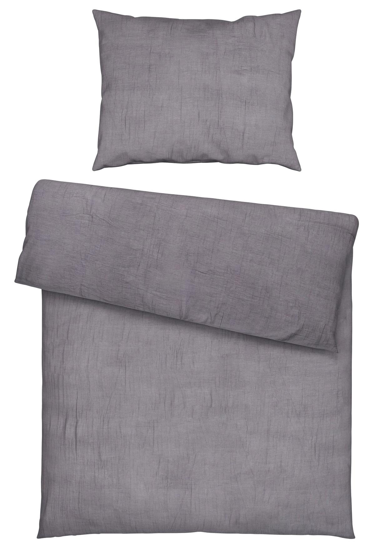 Povlečení Melania, 70/90 140/200cm, šedá - šedá, Lifestyle, textil (140/200cm) - Modern Living