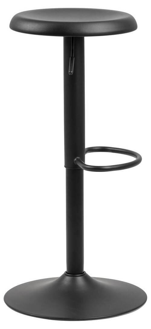 Barová stolička FINCH Š: 40 CM čierna - čierna, Basics, kov (40/82/40cm)