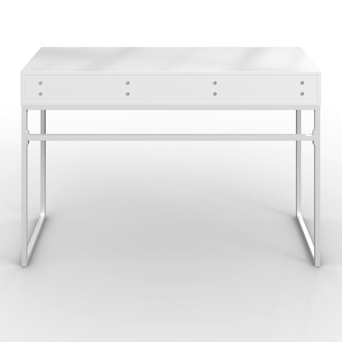 KONZOLOVÝ STOLEK FINN - bílá, Moderní, kov/kompozitní dřevo (120/78/40cm) - Bessagi Home