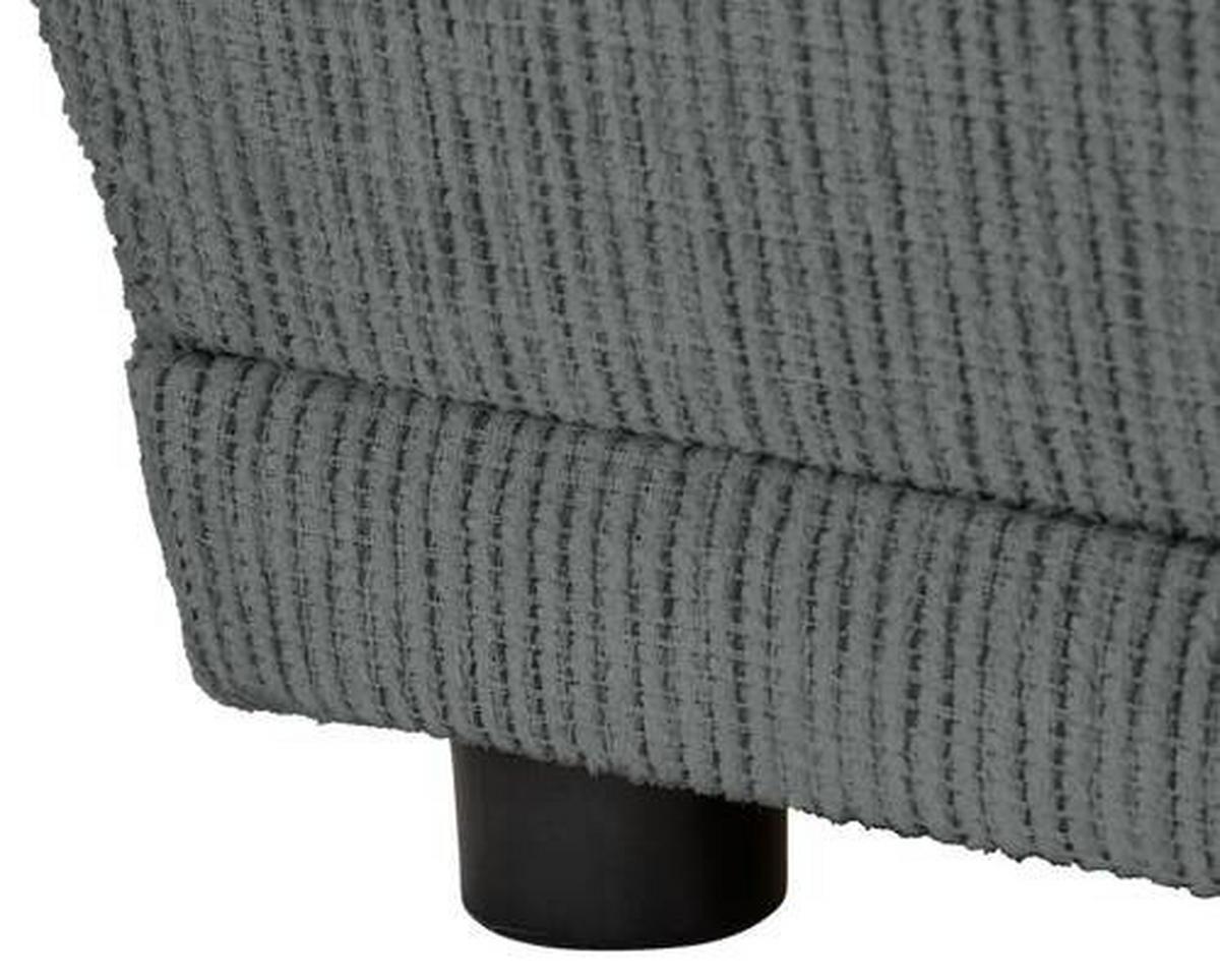 Chaiselongue Nello - Schwarz/Grau, KONVENTIONELL, Textil (171/73/93cm) - MID.YOU