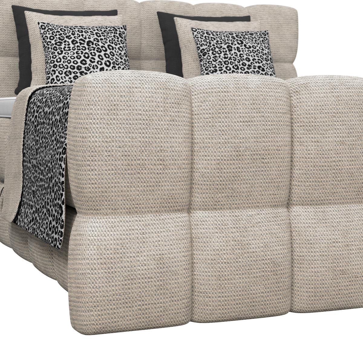 Boxspringbett Brisbane inkl. Bettkasten 200x200 - Beige, Trend, Holz/Holzwerkstoff (200/220cm) - Sembella