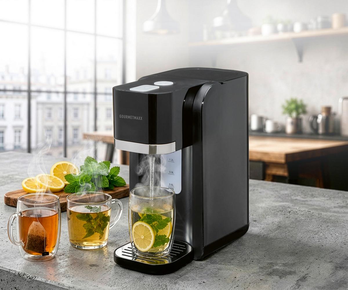 HEISSWASSERSPENDER 2200W, 1,5 Liter - Basics, Kunststoff/Metall (27/14.4/27.5cm) - GOURMETMAXX