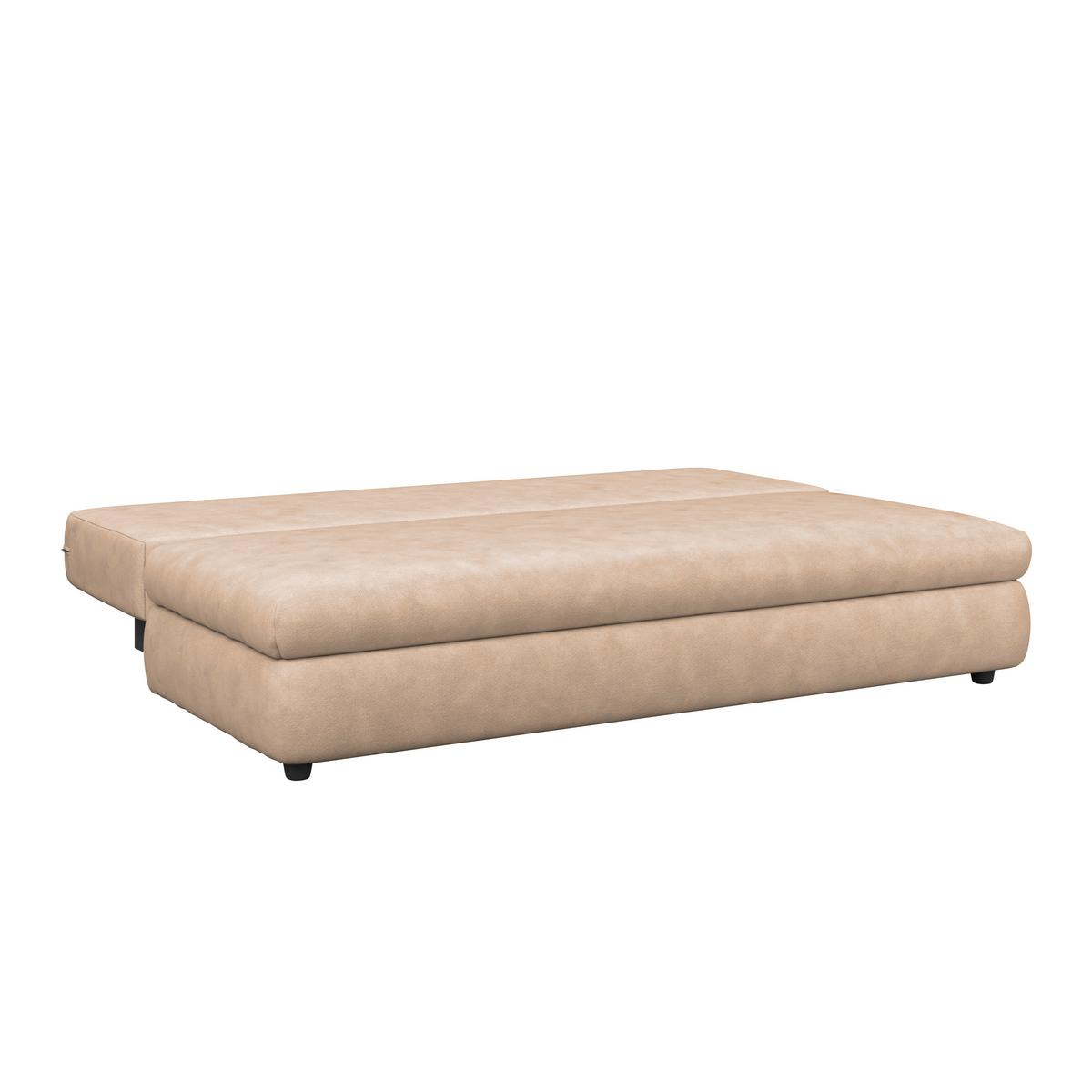 Schlafsofa Oslo Braun, Lf: 200x140 cm - Braun, Trend, Holz/Kunststoff (205/72/100cm)