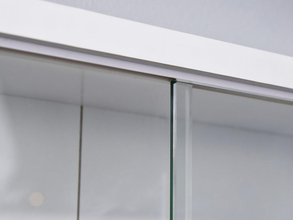 Hängevitrine Compilati B: 80cm Weiß Mit Sicherheitsglas - Weiß, KONVENTIONELL, Glas/Holzwerkstoff (80/60/9,5cm) - MID.YOU