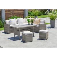 TERASOVÁ SEDACÍ SOUPRAVA ALEX - šedá, Moderní, textil/plast (179/73/68cm) - Mömax