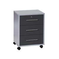 ROLLCONTAINER OFFICE EDITION - Anthrazit/Hellgrau, LIFESTYLE, Holzwerkstoff (44/58/40cm) - MID.YOU