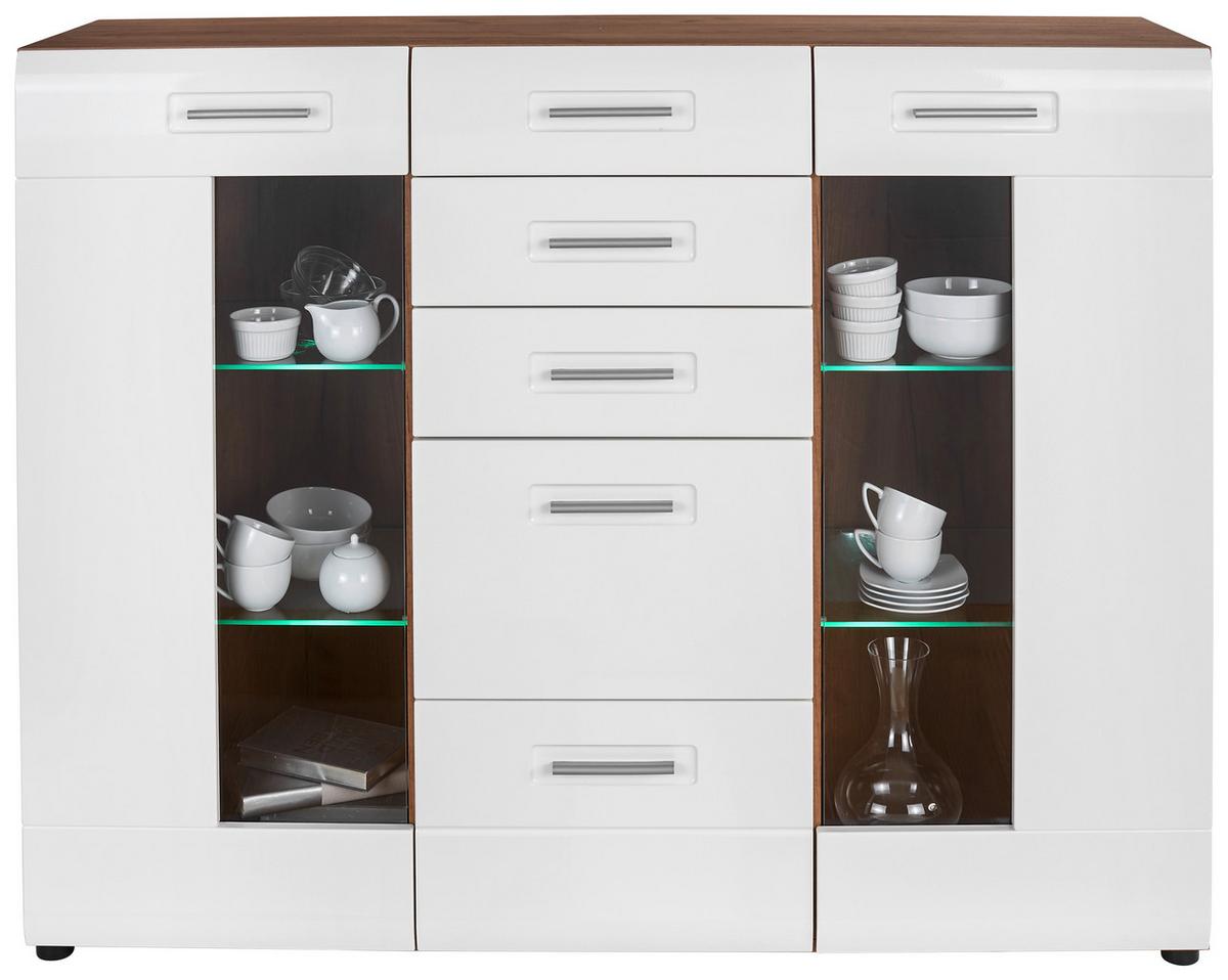 Félmagas Szekrény Avensis New 22 B - tölgyfa színű/fehér, Modern, faalapú anyag (150/114,6/43,1cm) - Luca Bessoni