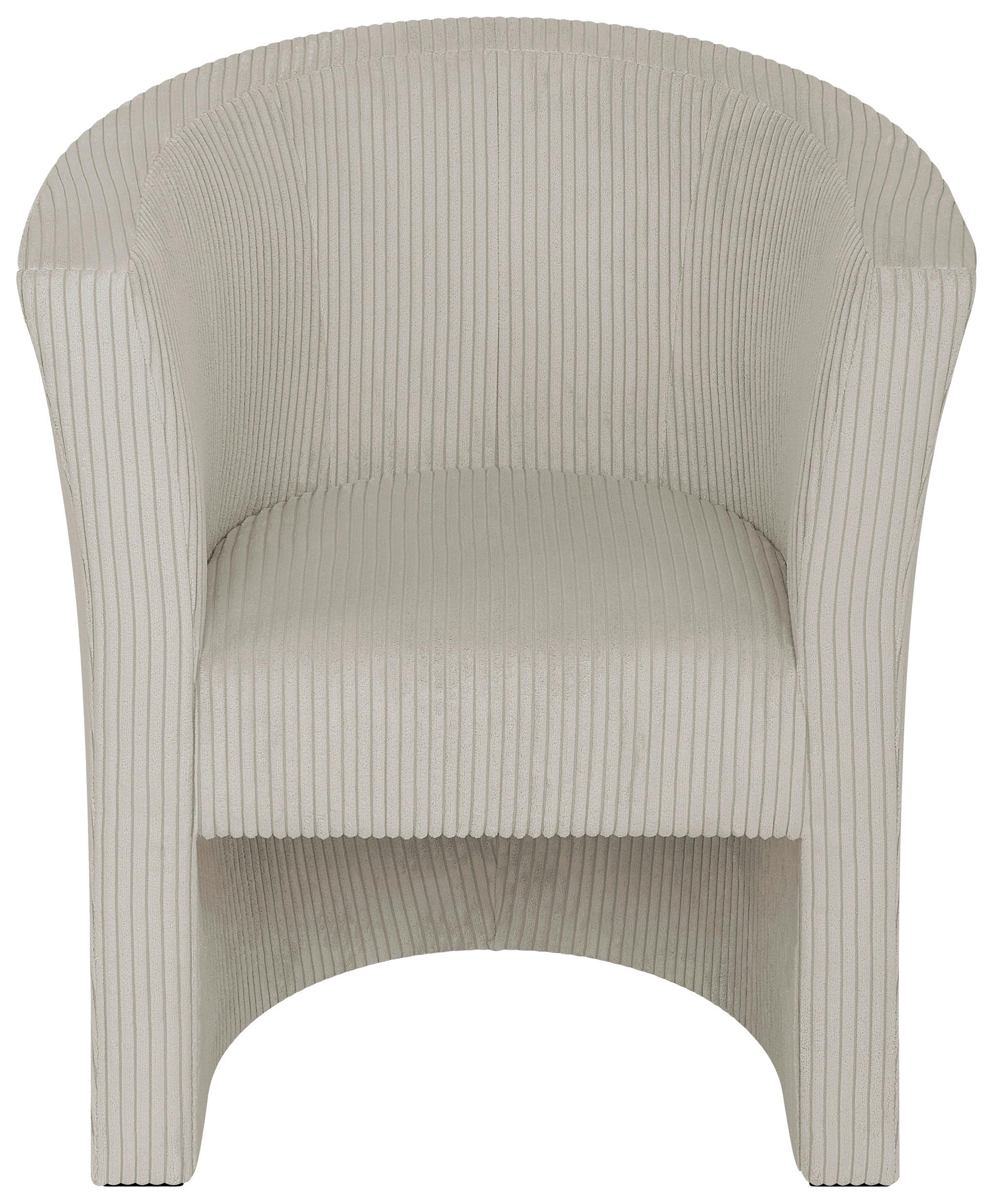 Koktailové kreslo PAUL, krémový menčester ZOOM - čierna/krémová, Konventionell, kompozitné drevo/textil (70/76/64cm) - P & B