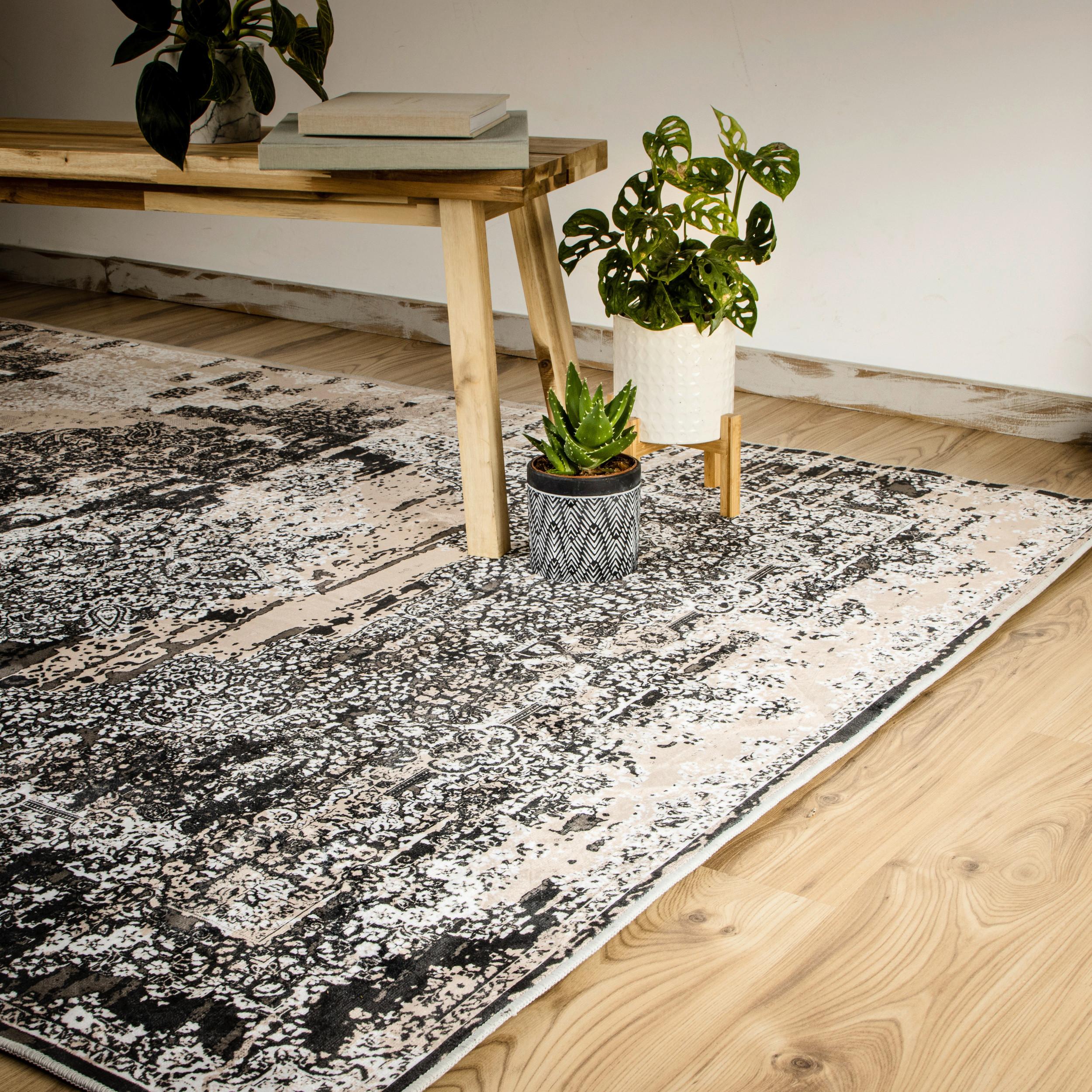 Flachwebteppich My Tampa 134 - Beige, Design, Textil (120/170cm) - Obsession