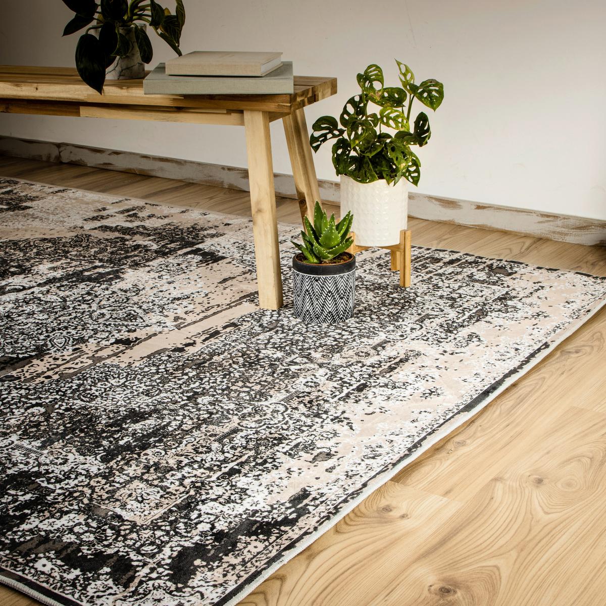 Flachwebteppich My Tampa 134 - Beige, Design, Textil (120/170cm) - Obsession