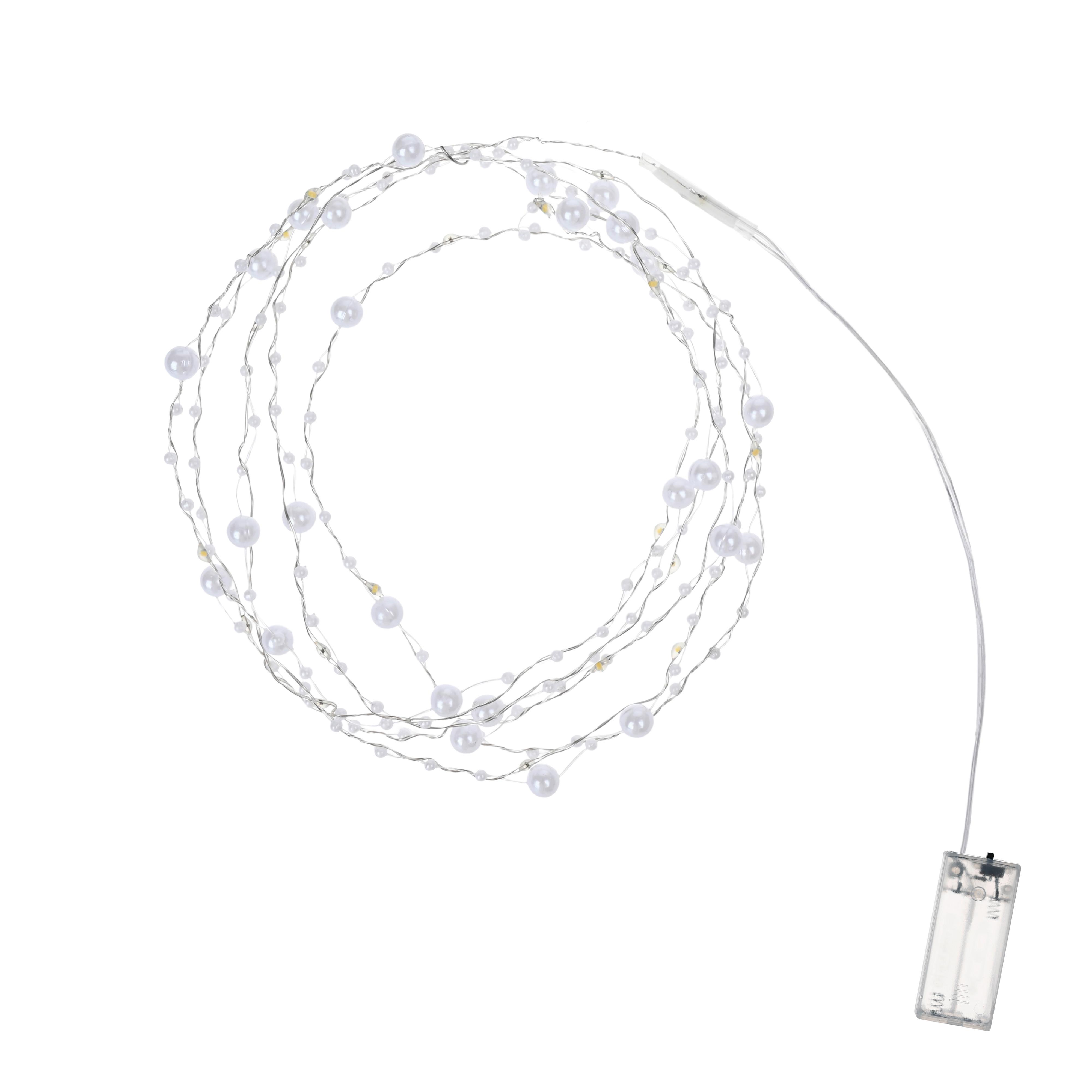 Světelný řetěz 20LED/teplá bílá - průhledné, Konvenční, kov/plast (180cm) - Mömax