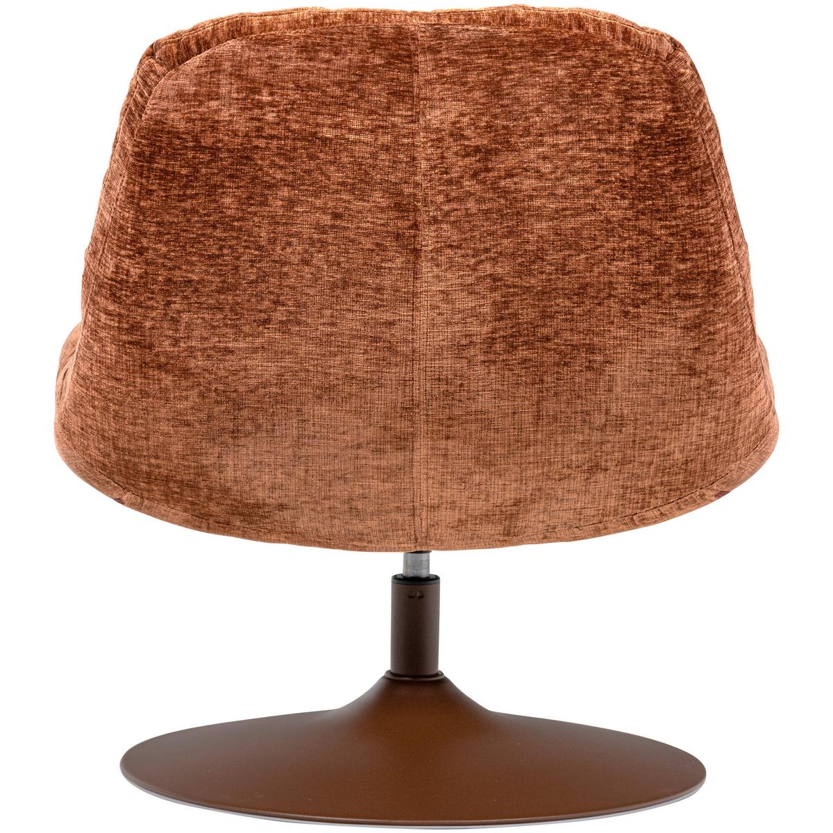 Sessel Elvi Rostfarben B: 73cm - Rostfarben/Braun, Design, Textil (73/81/84cm) - Livetastic