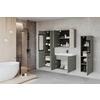 Badezimmer Madrit II 5-Teilig Grün B: 120,4 cm - Weiß/Grün, LIFESTYLE, Glas/Keramik (120,4/131,5/30,2cm) - P & B