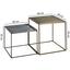Couchtischset Mattis 2-Teilig - Messingfarben/Zinkfarben, MODERN, Metall (40/45/40cm) - Livetastic Couchtischset Mattis 2-Teilig - Messingfarben/Zinkfarben, MODERN, Metall (40/45/40cm) - Livetastic