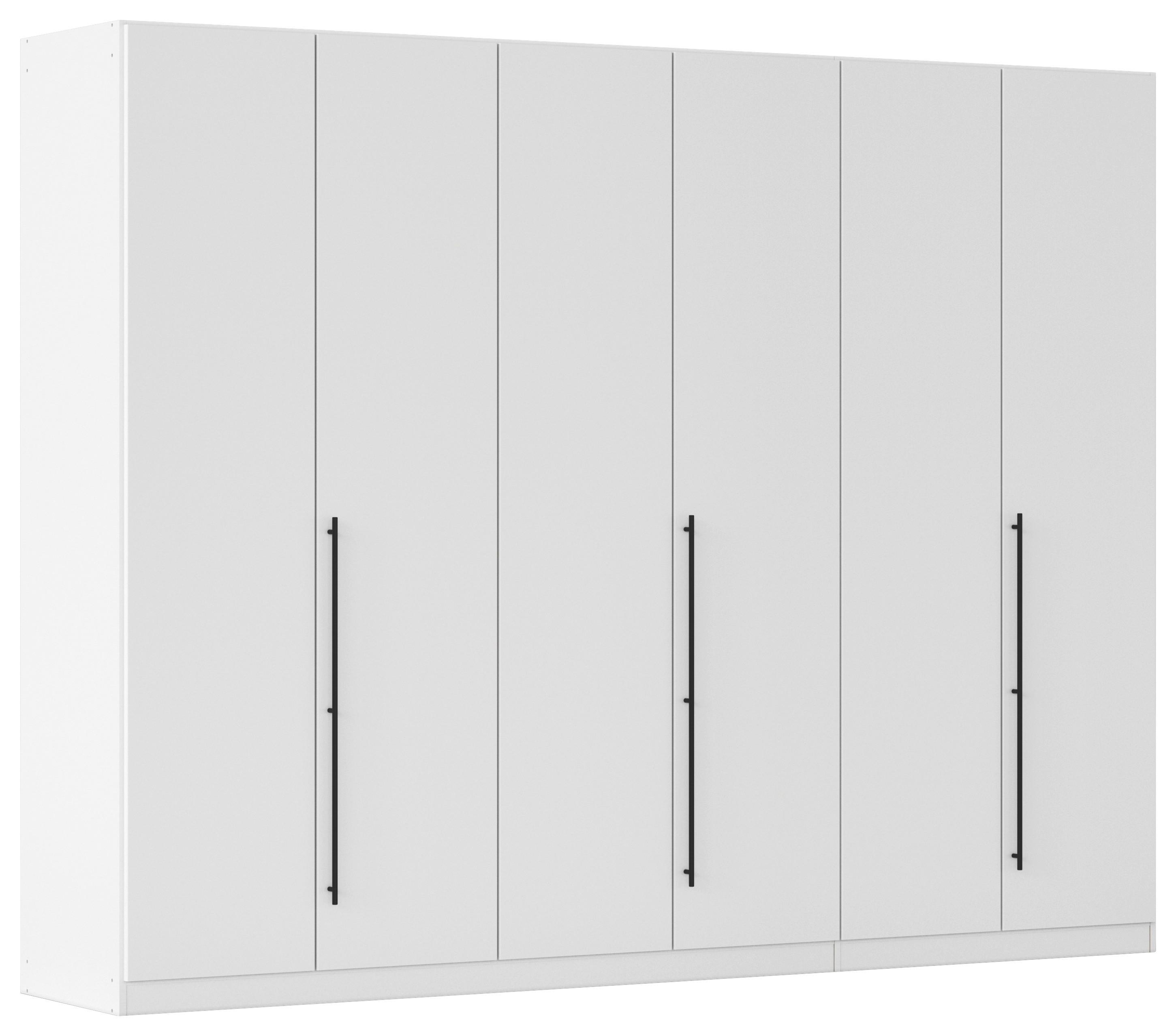 Kleiderschrank Safari B: 271 cm - Weiß/Grau, KONVENTIONELL, Holzwerkstoff (271/229/54cm)