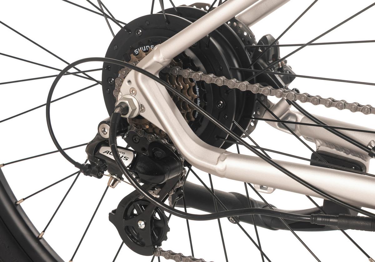 E-mountainbike 27,5 Zoll Hellgrau - Hellgrau, MODERN, Metall (180cm)