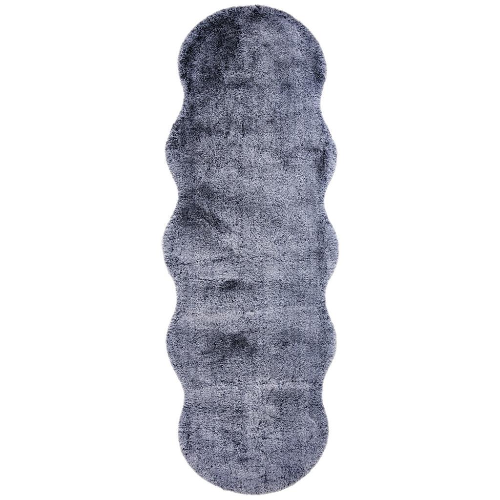 Fellteppich Misha Anthrazit 55x160 cm