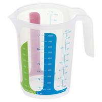 Mérőedény 1 Liter - piros/kék, Konventionell, műanyag (16,6/15,5cm)