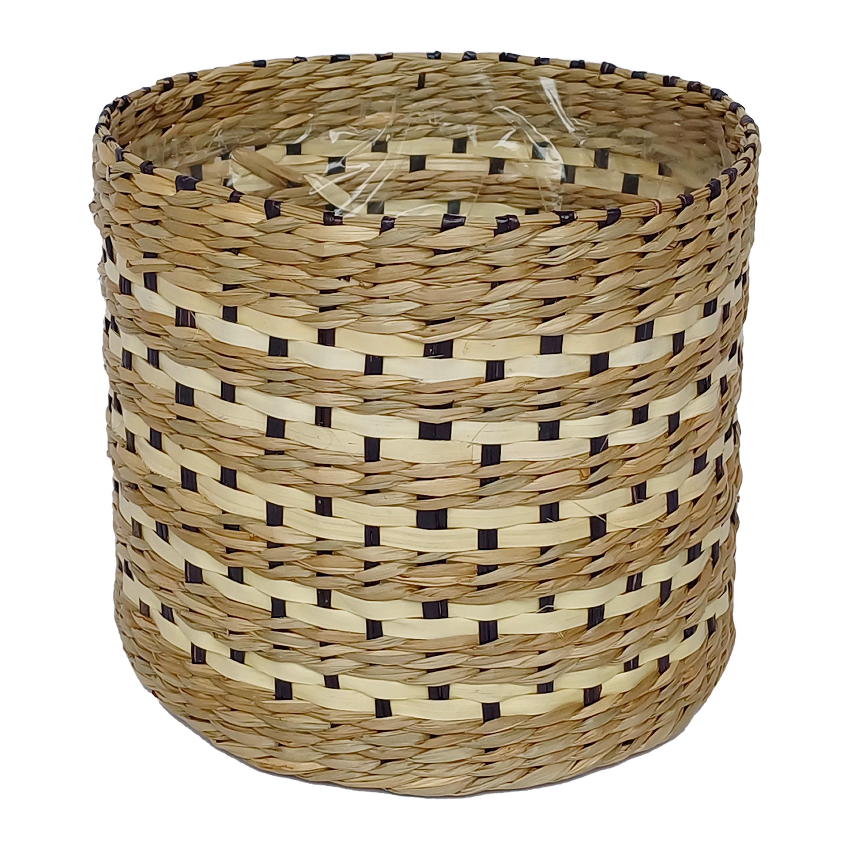 Übertopf Ryal - Naturfarben, KONVENTIONELL, Naturmaterialien/Kunststoff (21/18cm) - Ondega