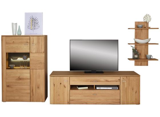 Vorzugskombination Buffalo 7 - Eichefarben, KONVENTIONELL, Glas/Holz (330/170/50cm) Vorzugskombination Buffalo 7 - Eichefarben, KONVENTIONELL, Glas/Holz (330/170/50cm)