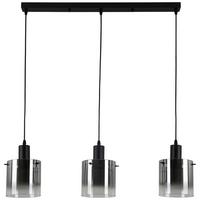 Závěsné svítidlo Christiano - černá, Moderní, kov/sklo (80/15/120cm) - Premium Living