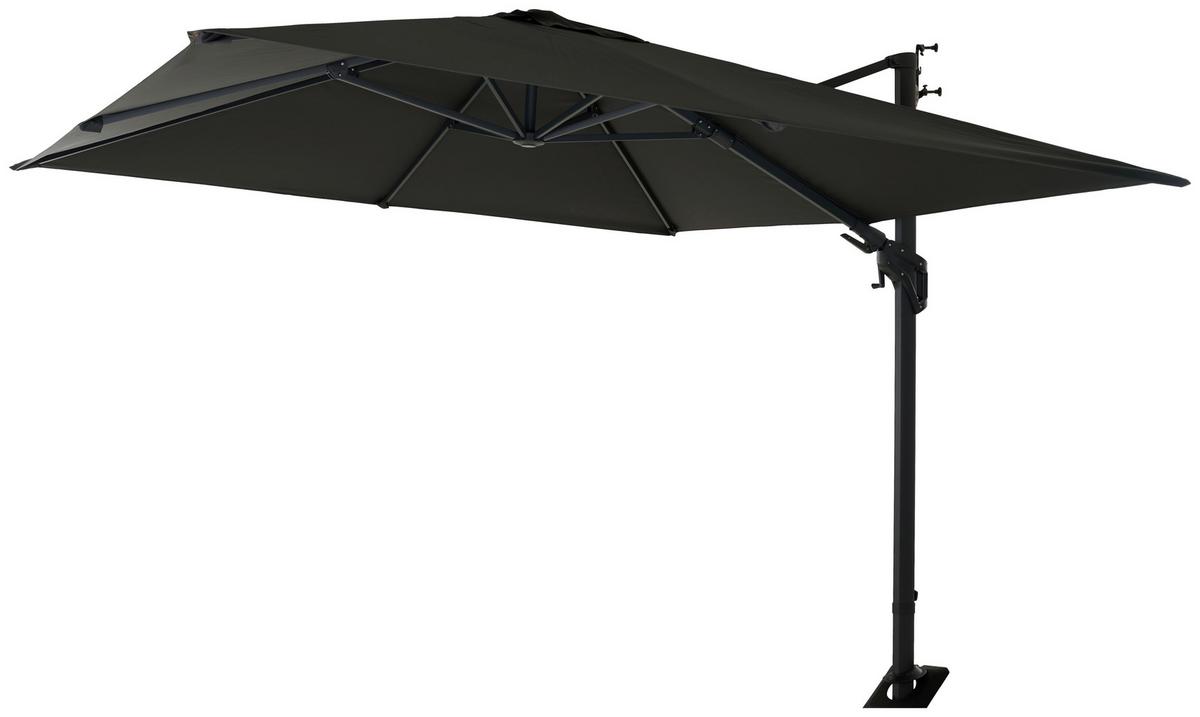 Ampelschirm S08123 - Anthrazit, MODERN, Textil/Metall (300/300cm) - Siena Garden