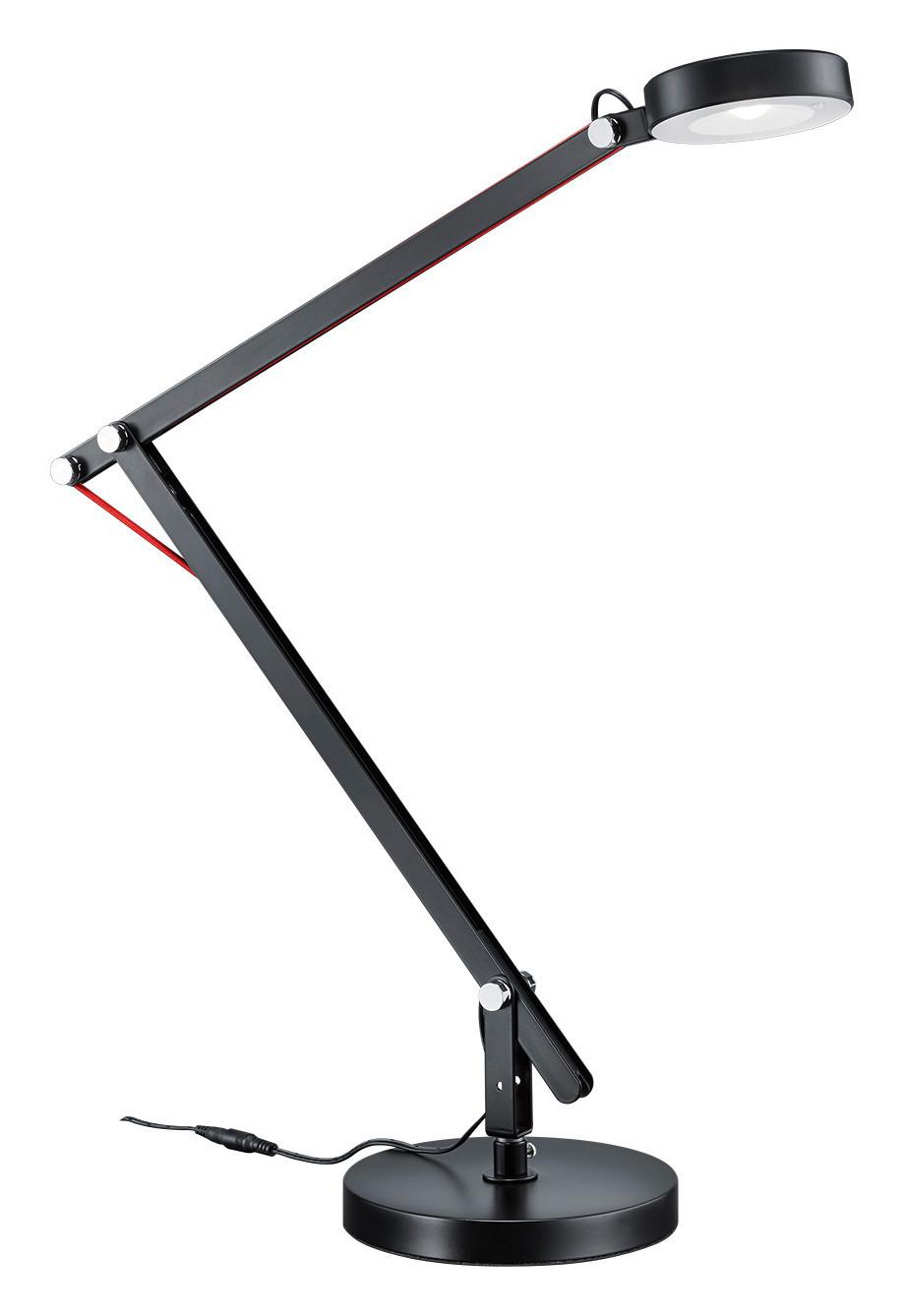 LED-Schreibtischlampe Amsterdam Schwarz - Schwarz, Design, Metall (18cm) - Trio Leuchten