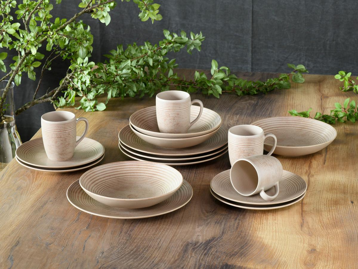 Kombiservice 20891 Catania - Sandfarben, Design, Keramik - Creatable