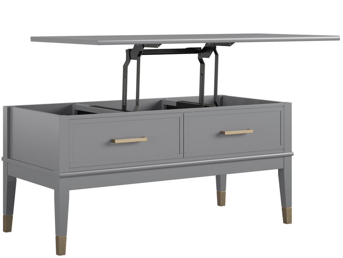 Couchtisch Westerleigh Graphitfarben B: 106 cm - Graphitfarben, Design, Holzwerkstoff/Metall (106/52/51cm) - MID.YOU