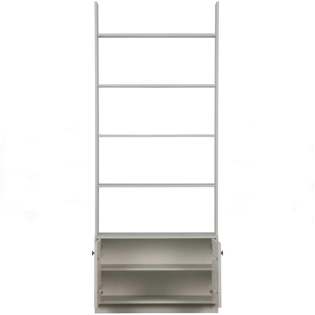 Regal Madu Hellgrau B: 80cm - Hellgrau, Design, Holz (80/200/35cm) - Livetastic